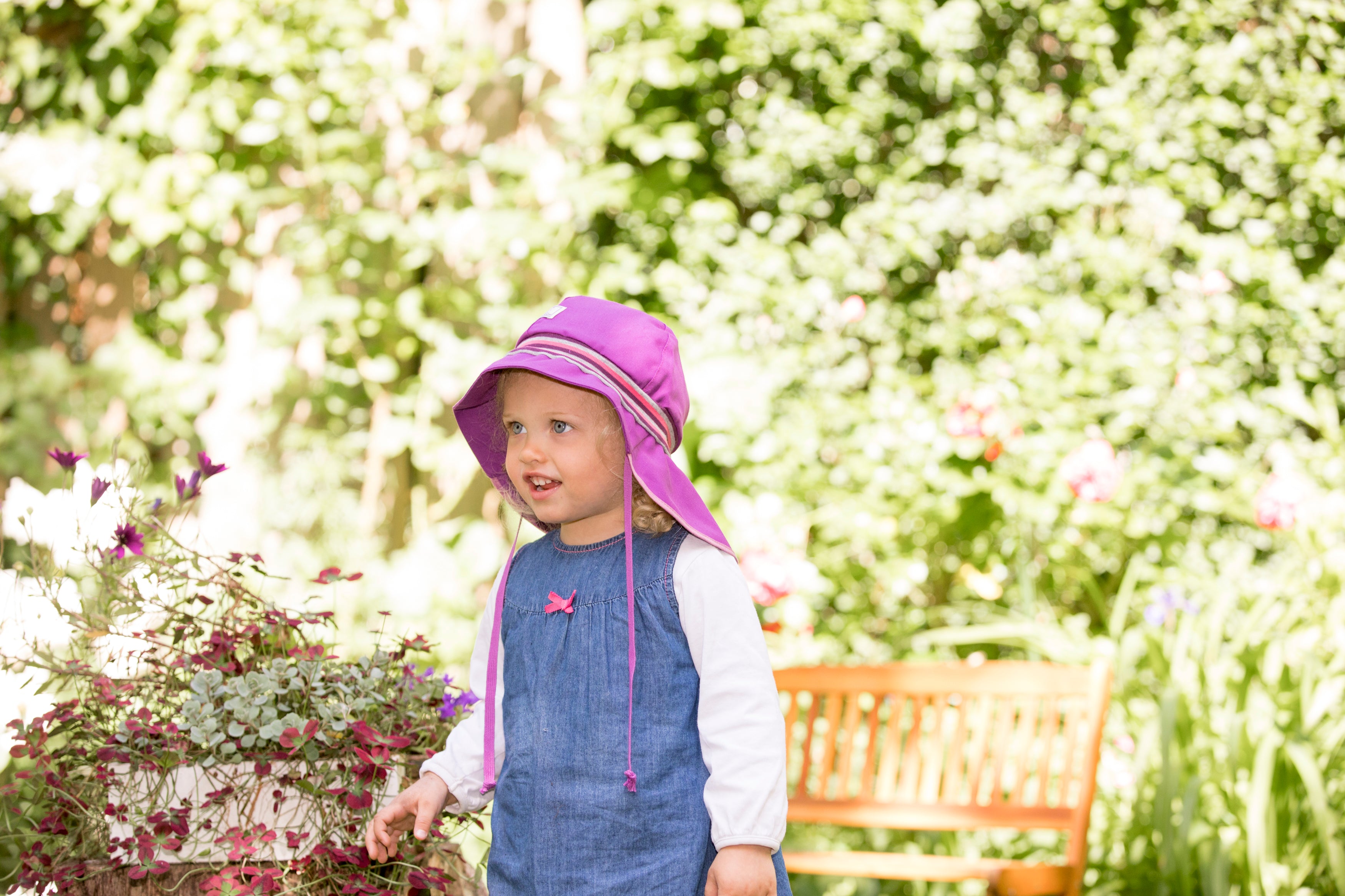 Cappellino per il sole "Pompiere" rosa azalea protezione UV60